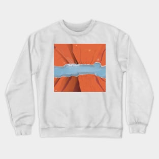 Cartoon Flooded Canyon Crewneck Sweatshirt